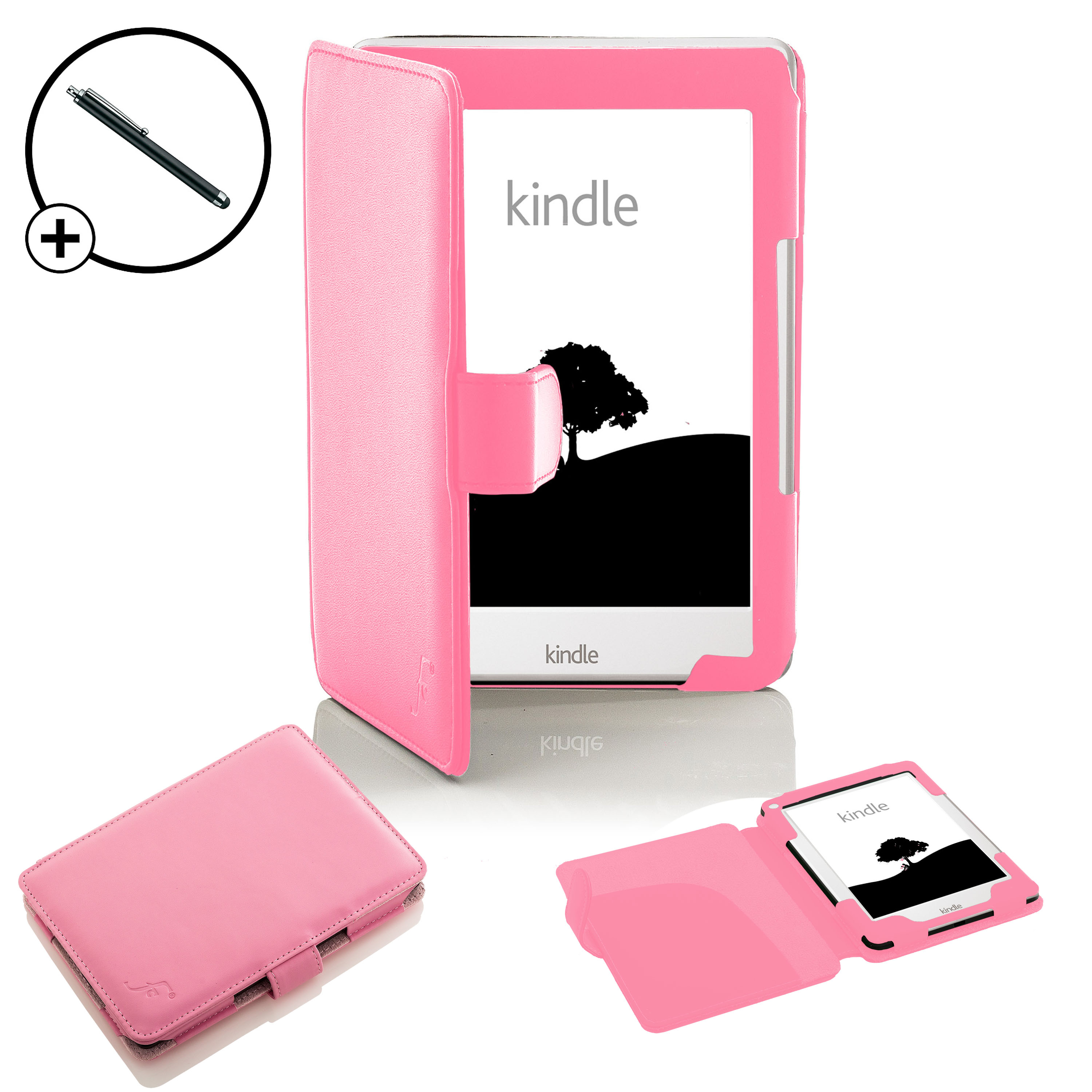 Forefront Cases® Pink Case Cover Sleeve Amazon Kindle 2016 8th Gen