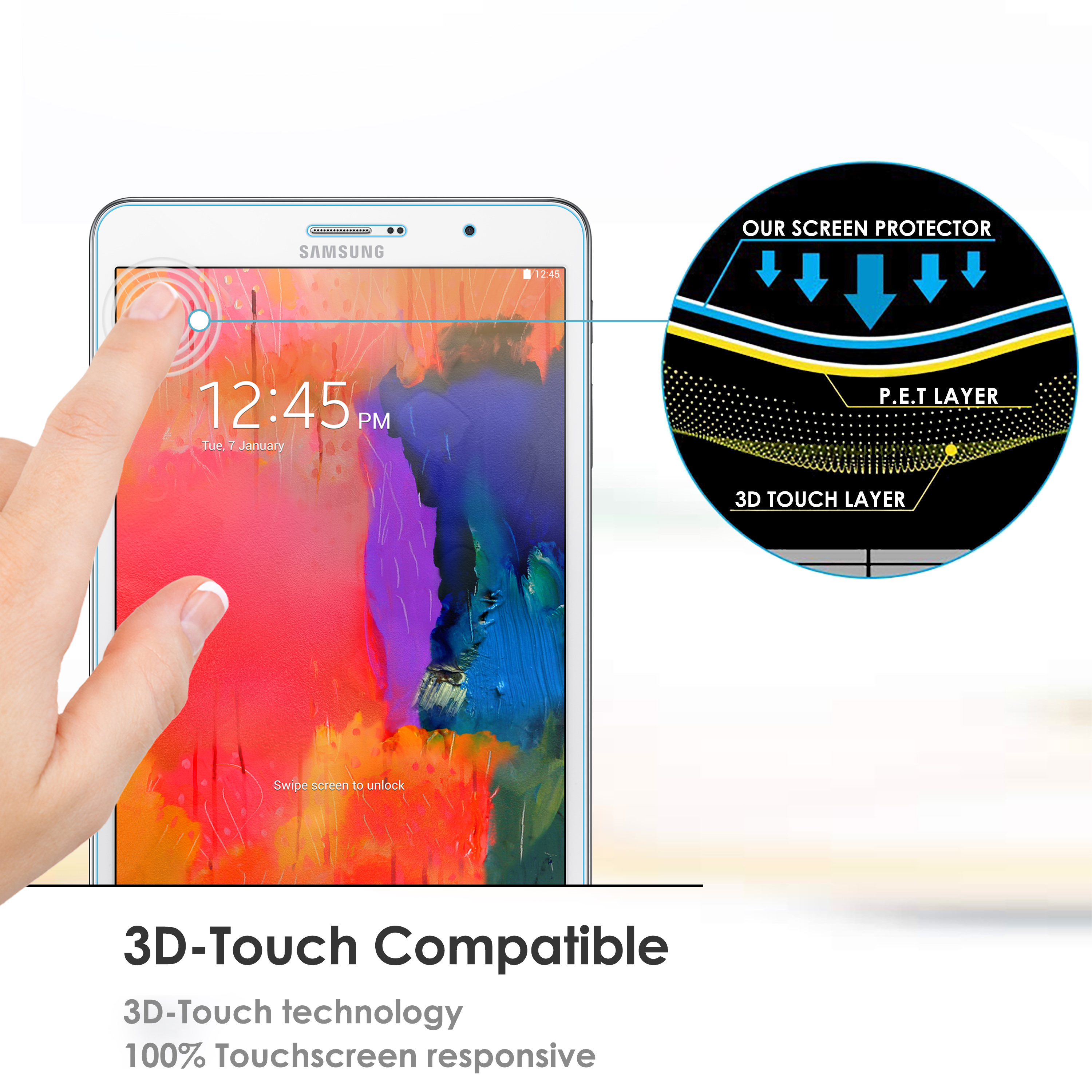 6-Pack CitiGeeks® Samsung Galaxy Tab PRO 8.4 Screen Protector Anti-Glare T320 