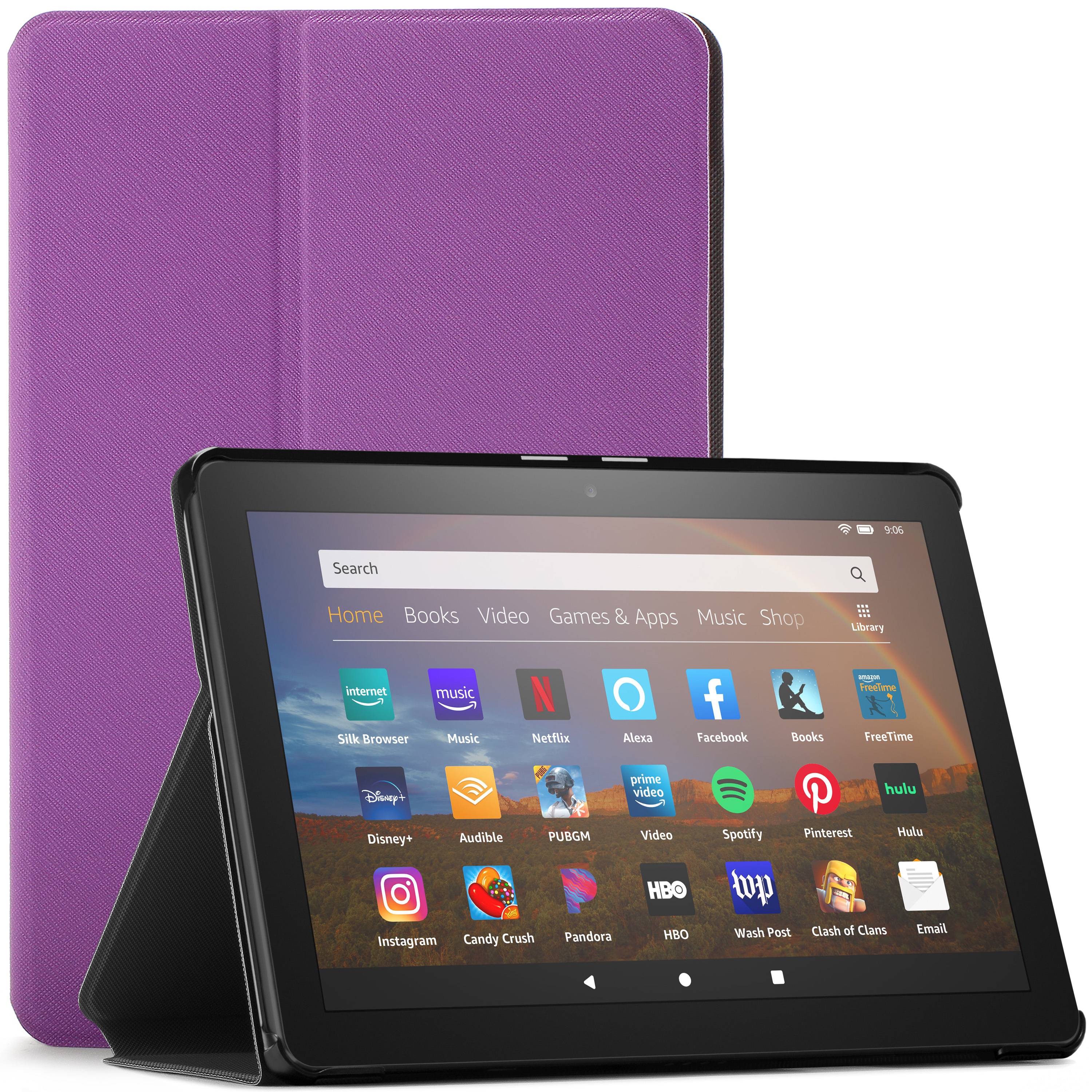 Amazon Fire HD 8 / Fire HD 8 Plus Case, Cover, Protective Stand, Auto ...